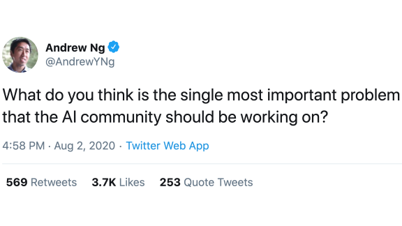 Andrew Ng's tweet