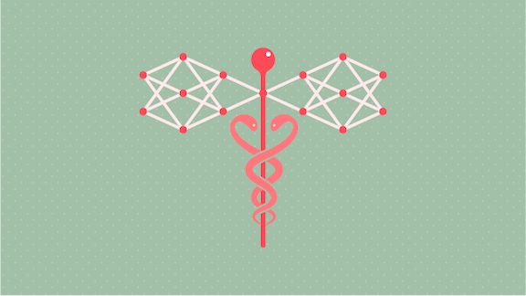 Neural network with the Caduceus sign