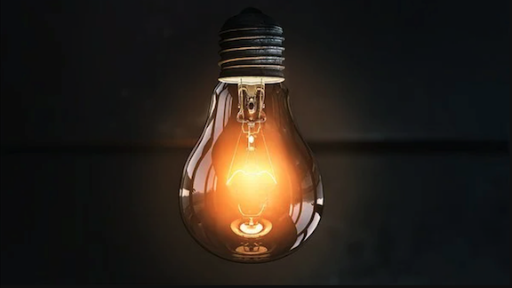 Light bulb on